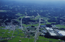 玉川ICから今回開通区間の全景 玉川ICから今回開通区間の全景